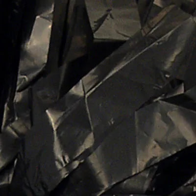 Black plastic streamers