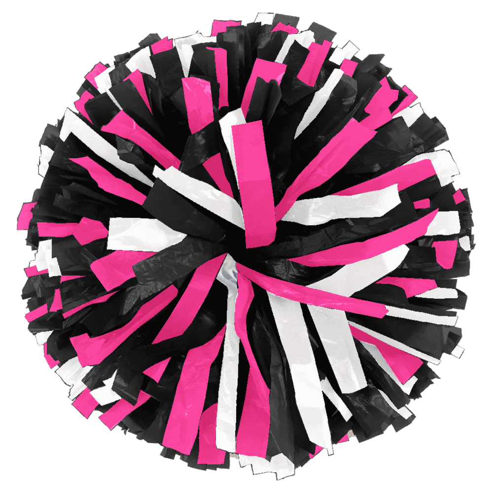 Custom 3-Color Plastic Junior & Lite Show Poms