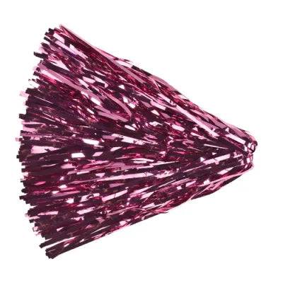 Awareness Pink metallic rooter pom streamers