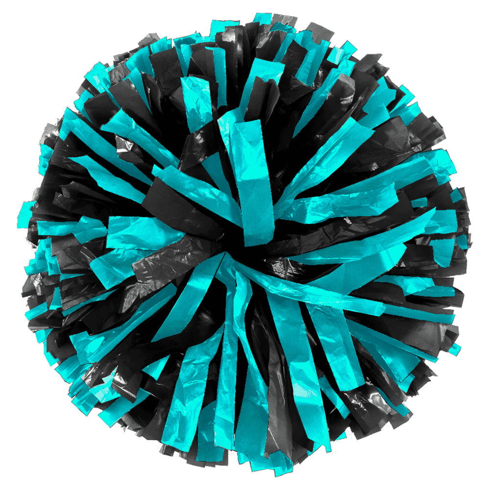Custom 2-Color Metallic Junior & Lite Show Poms