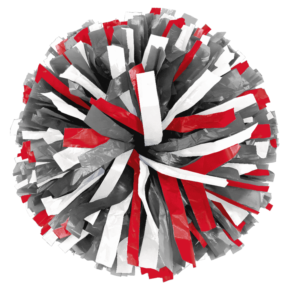 Custom 3-Color Wet Look Junior & Lite Show Poms