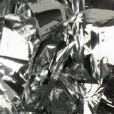 Metallic Silver streamers
