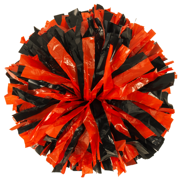 Black and Denver Orange plastic pom lite