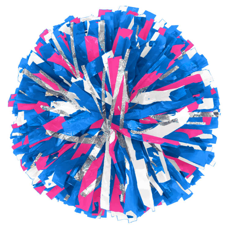 3-Color Plastic Cheer and Dance Poms