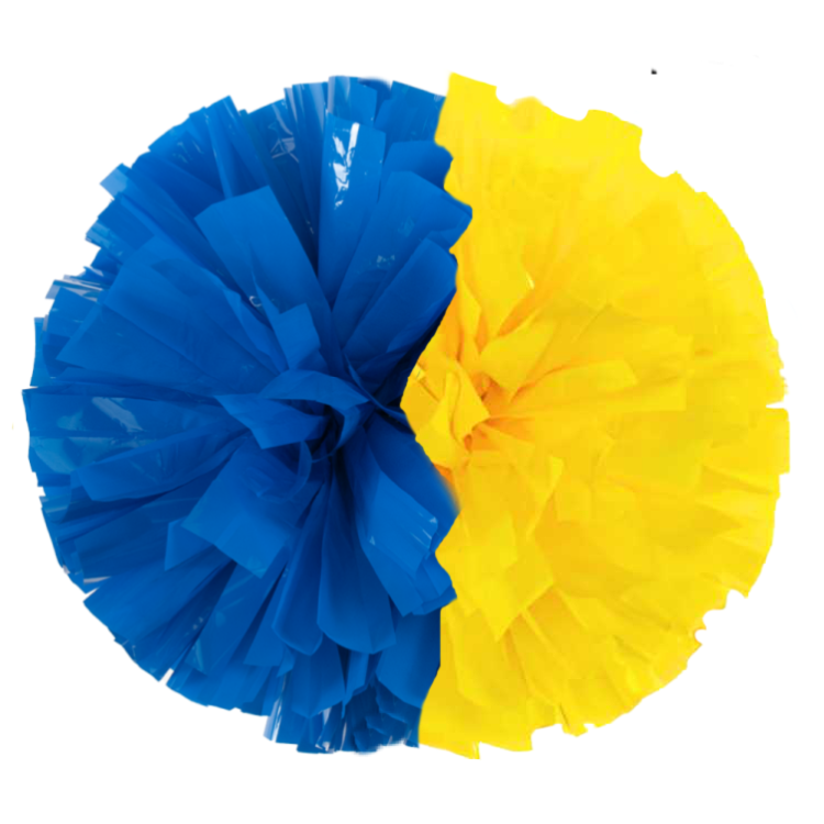 Custom Half & Half Metallic POWER POMS