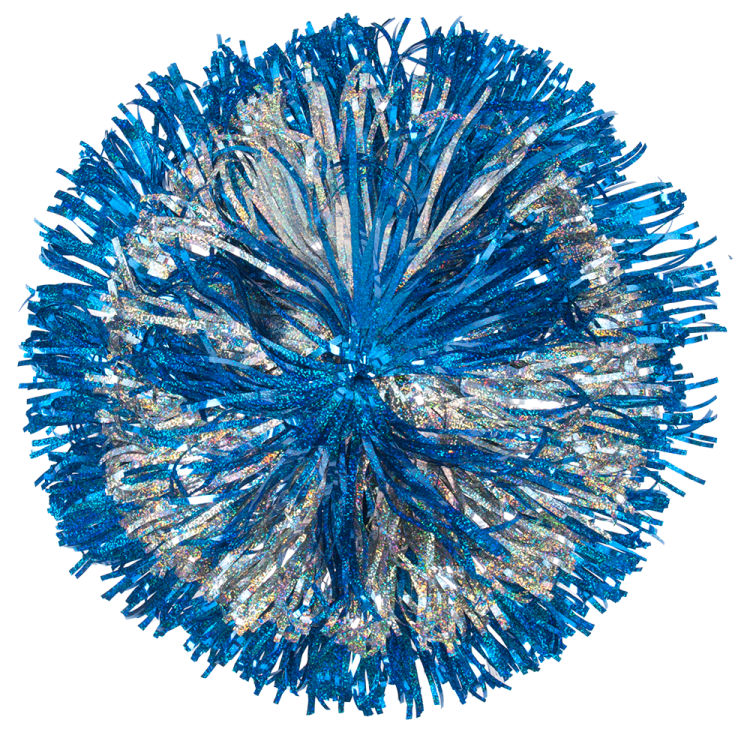 Custom Specialty Material Narrow Streamer Poms | Bullseye