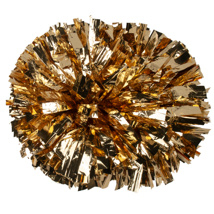 Gold metallic pom