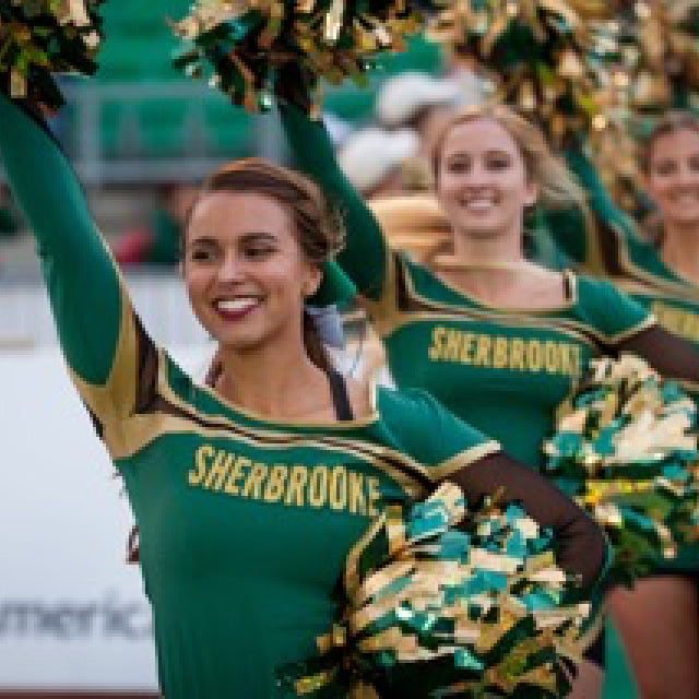 Forest Green & Gold Metallic Poms