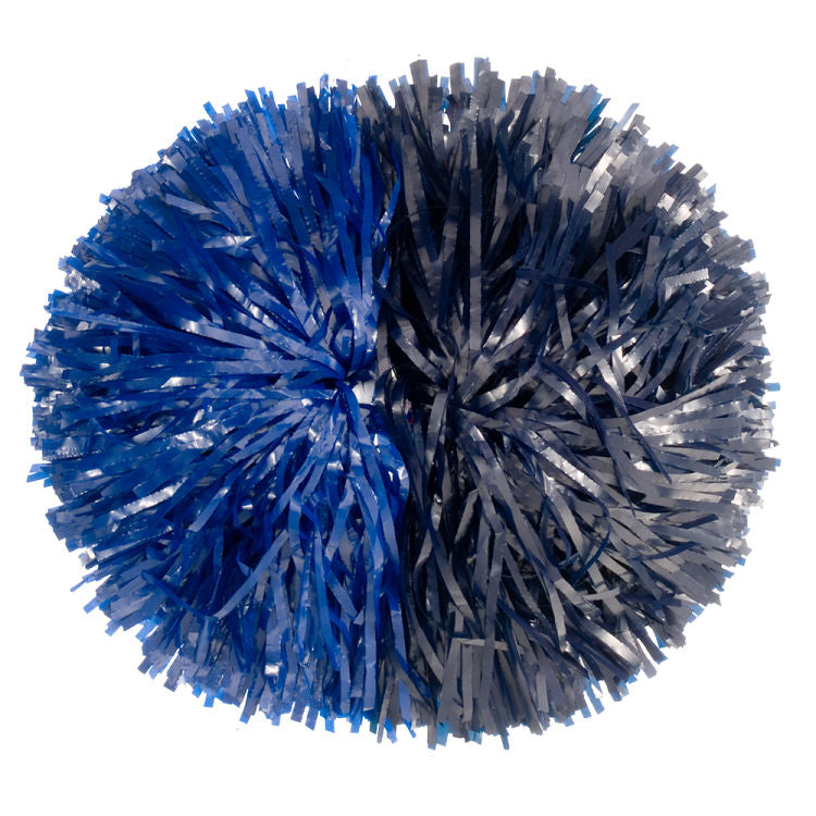Custom Plastic Narrow Streamer Poms - Half & Half