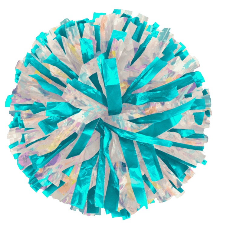 Laser-Metallic Custom Mix Show Poms