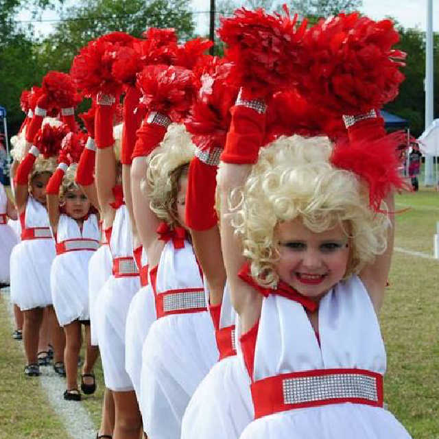Red Plastic Pom Balls