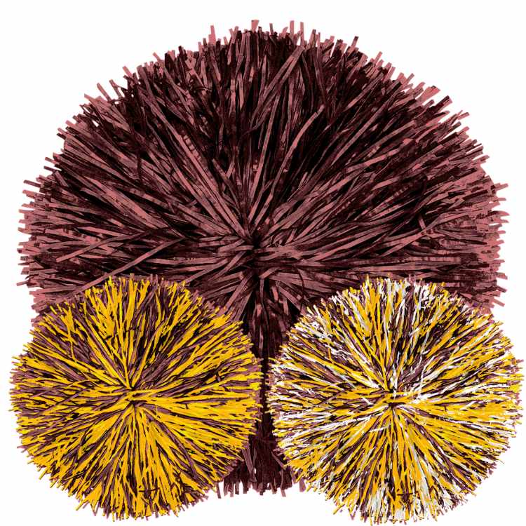 Custom Classic Metallic Poms: 1, 2 or 3 Colors