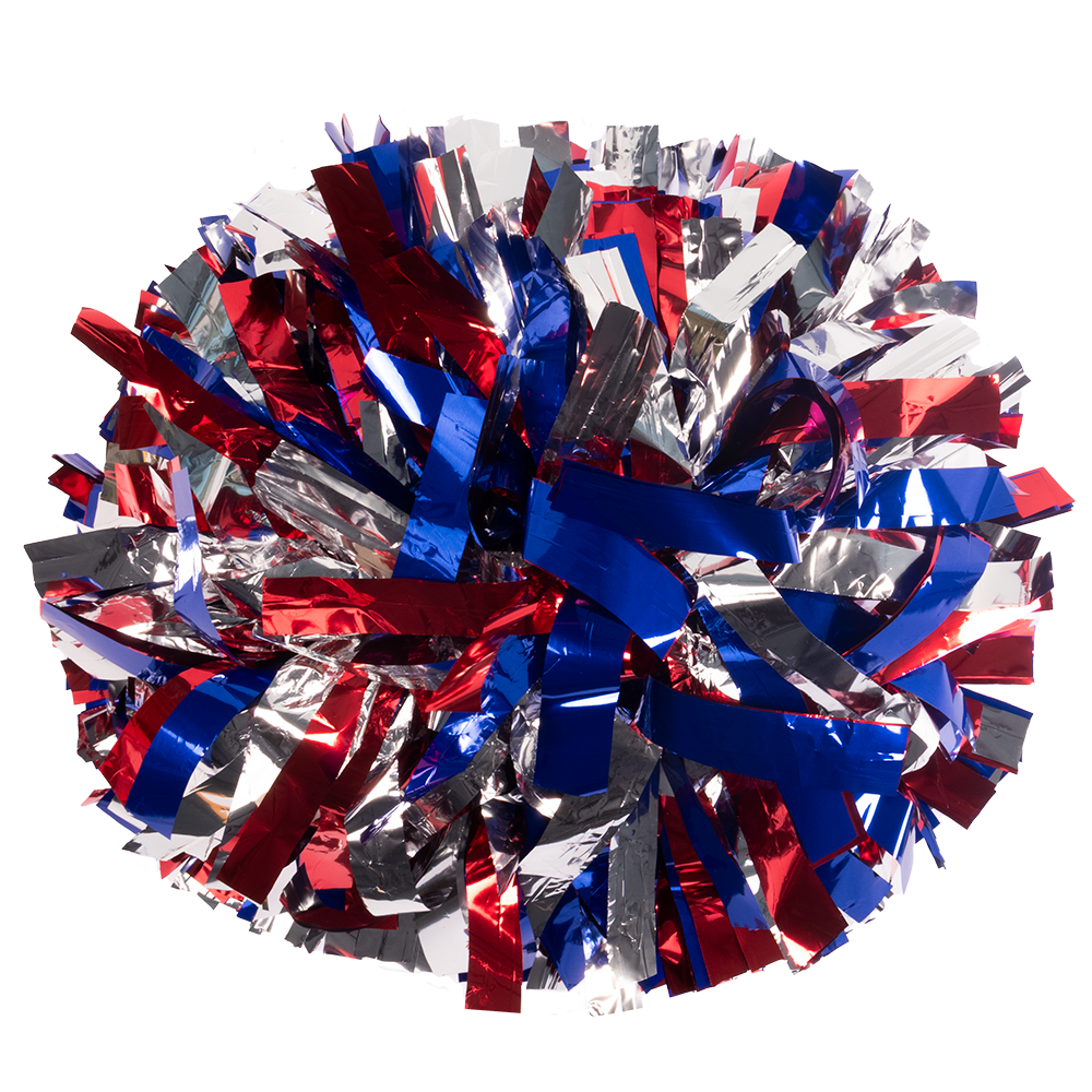 3-Color Metallic Quick Ship Poms