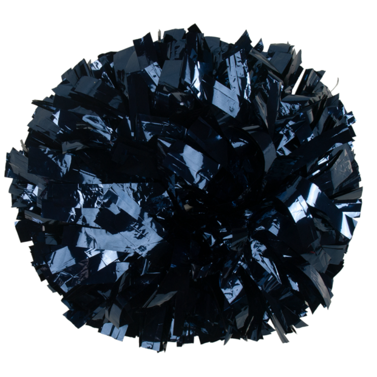 Navy Blue metallic pom