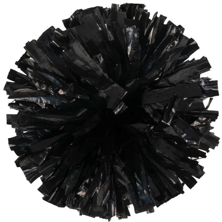 Black plastic pom