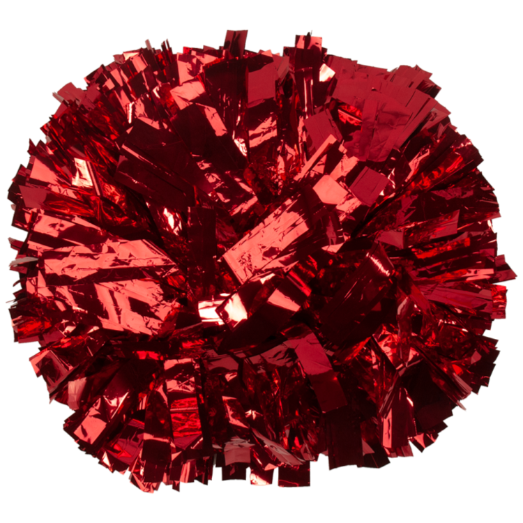 Red metallic pom