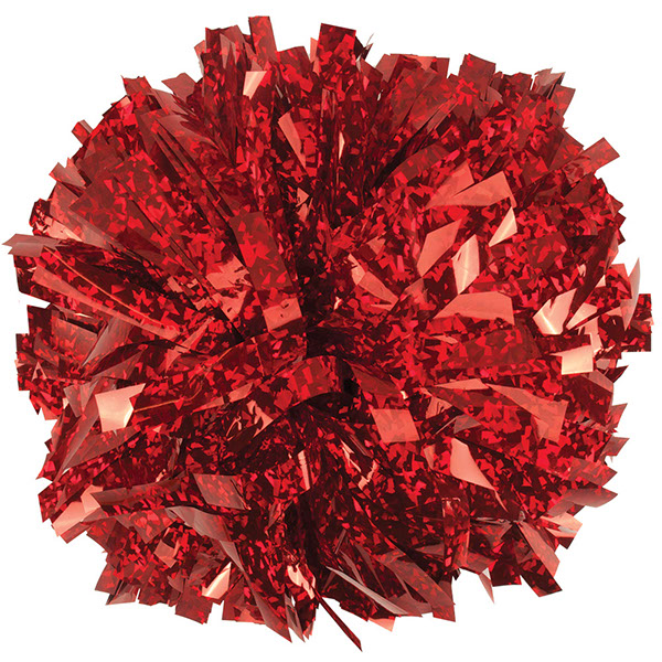Crystal Red Pom Pom for Dance and Cheerleading