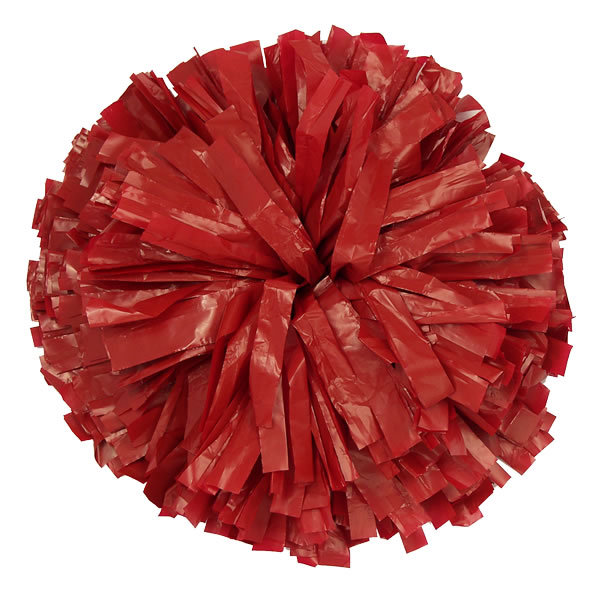 Crimson dark red Plastic pom pom for dance and cheerleading performances