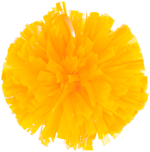 Bright Gold Metallic Pom Pom for dance and cheerleading