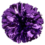 Purple Metallic Pom Pom for dance and cheerleading