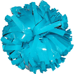 Turquoise Metallic Pom Pom for dance and cheerleading