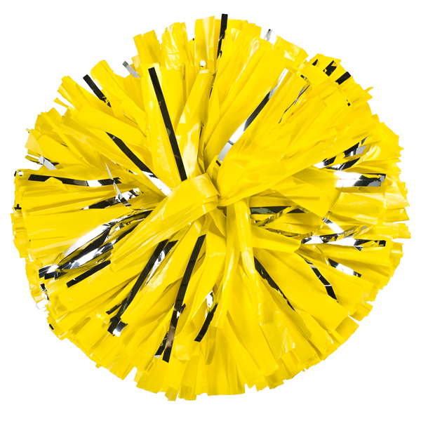 Pom Express Glitter Poms - Neon Yellow