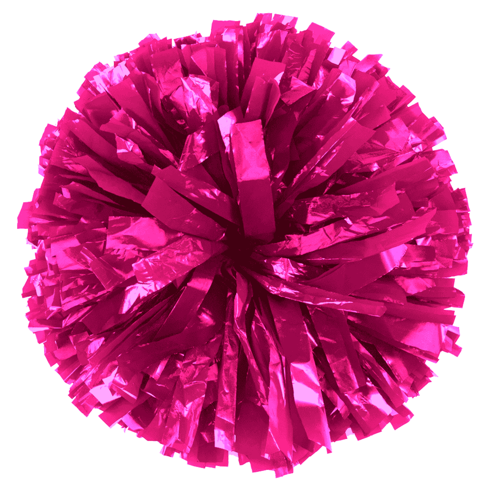 Custom Metallic Show Poms