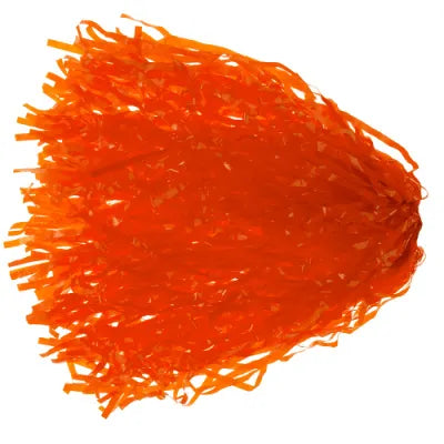 Denver Orange rooter pom streamers