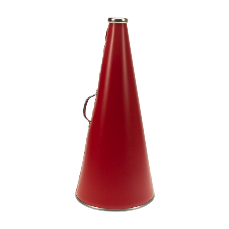 Red 22 inch riveted megaphone