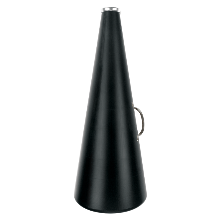 Black 25 inch molded plastic megaphone