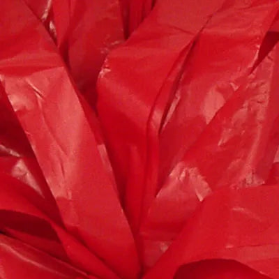Scarlet Red plastic streamers