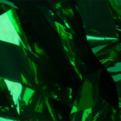 Metallic Kelly Green streamers
