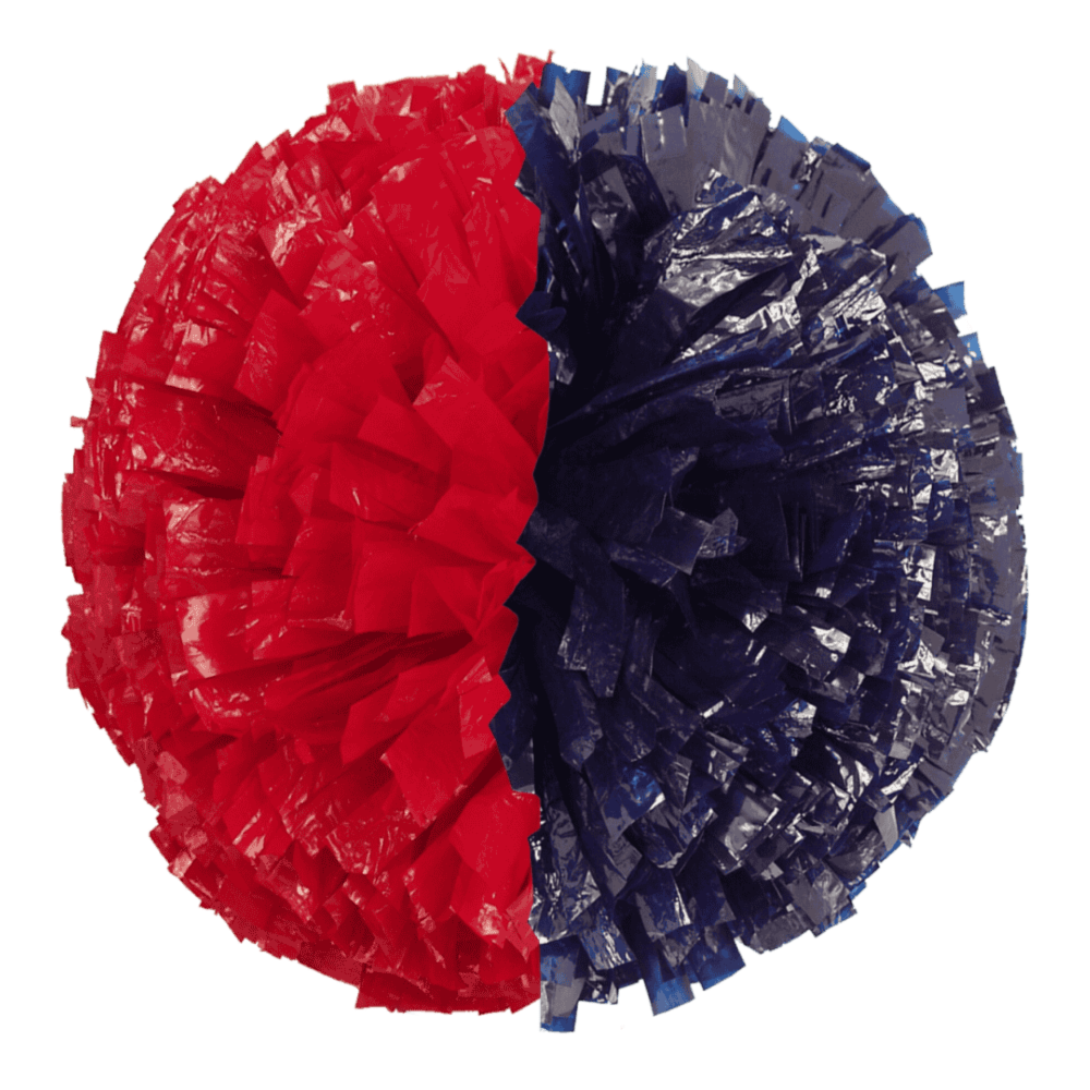 Custom Half & Half Wet Look Lite & Junior Poms