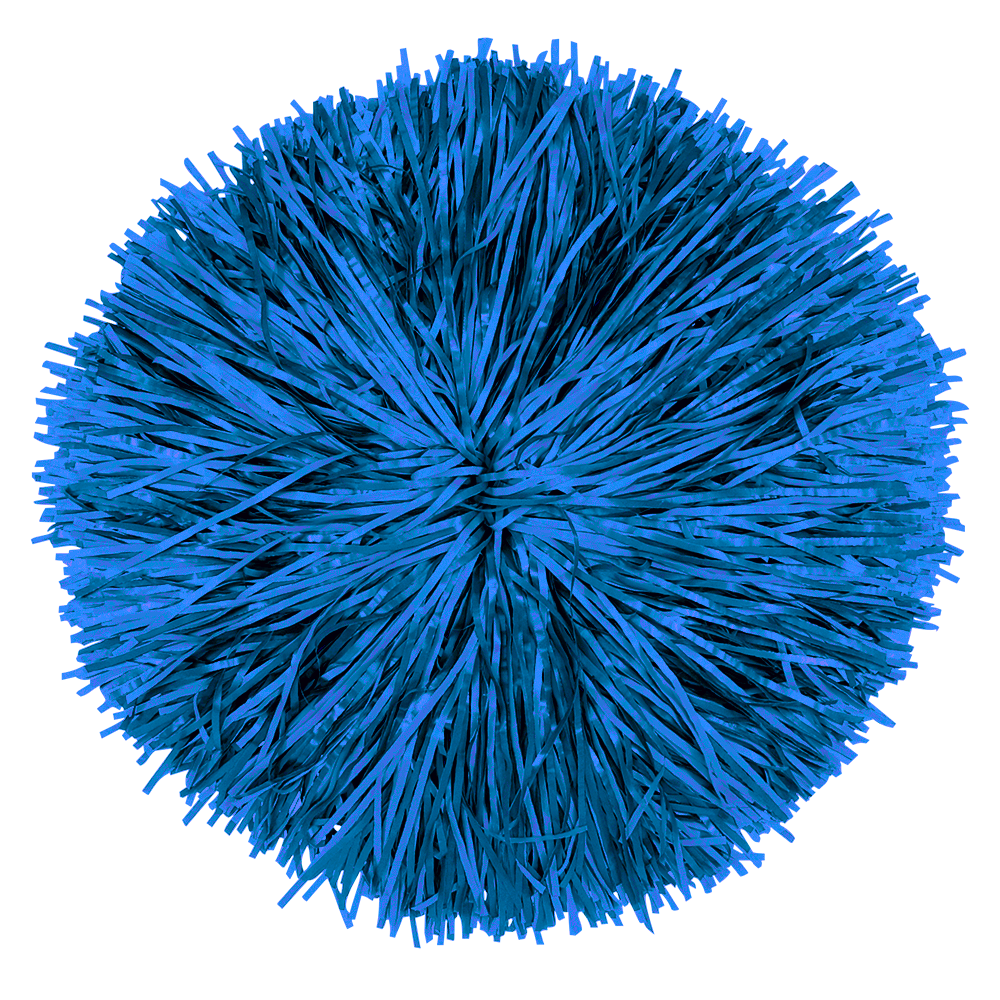 Custom Metallic Narrow Streamer Poms: 1, 2 or 3 Colors