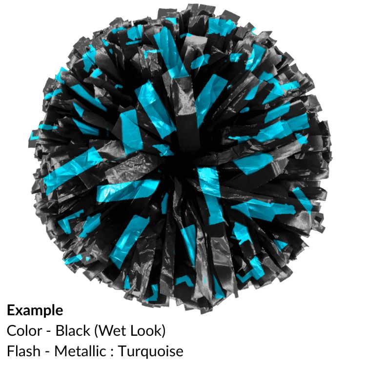 E-Z Order Wet Look Flash Show Poms