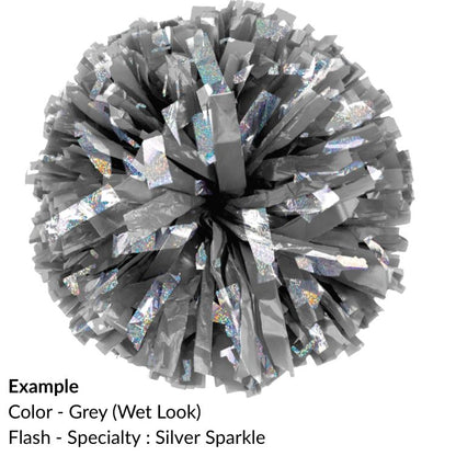 E-Z Order Wet Look Flash Show Poms