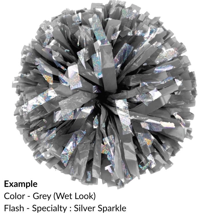 E-Z Order Wet Look Flash Show Poms