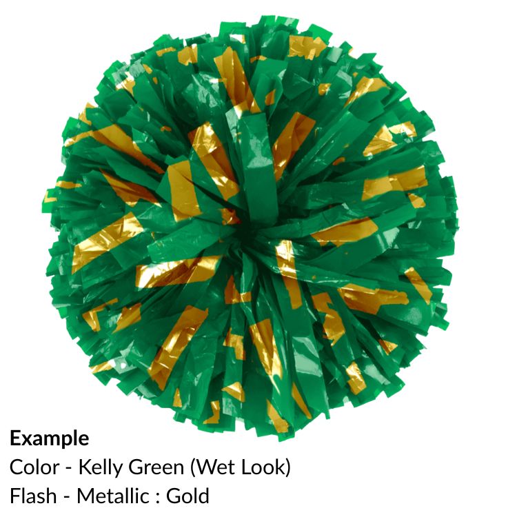 E-Z Order Wet Look Flash Show Poms