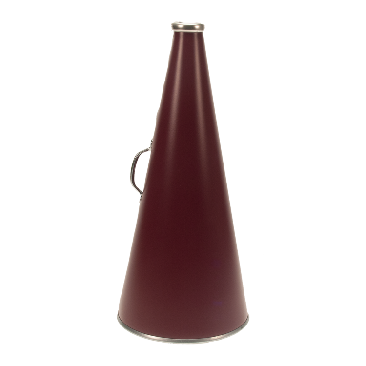 Maroon 22 inch riveted megaphone