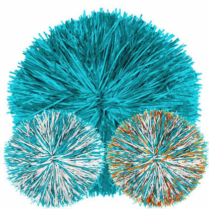 Custom Classic Metallic Poms: 1, 2 or 3 Colors [Extra-Long/Full]