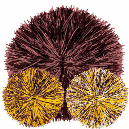 Custom Classic Metallic Poms: 1, 2 or 3 Colors