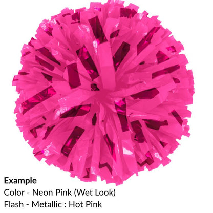 E-Z Order Wet Look Flash Show Poms