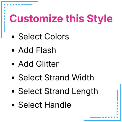 Custom Solid Metallic Show Poms