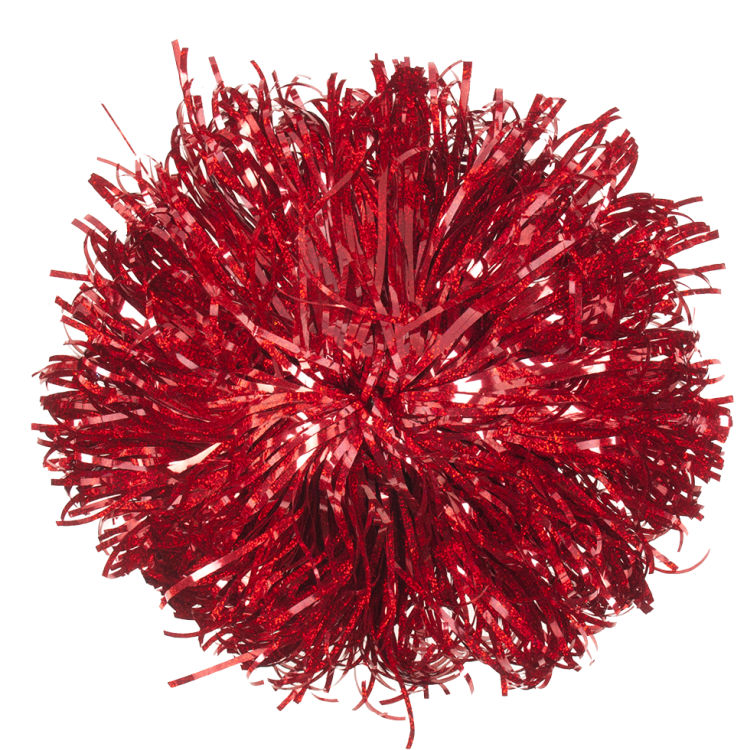 Custom Specialty Material Narrow Streamer Poms | Solid, 2-Color, 3-Color