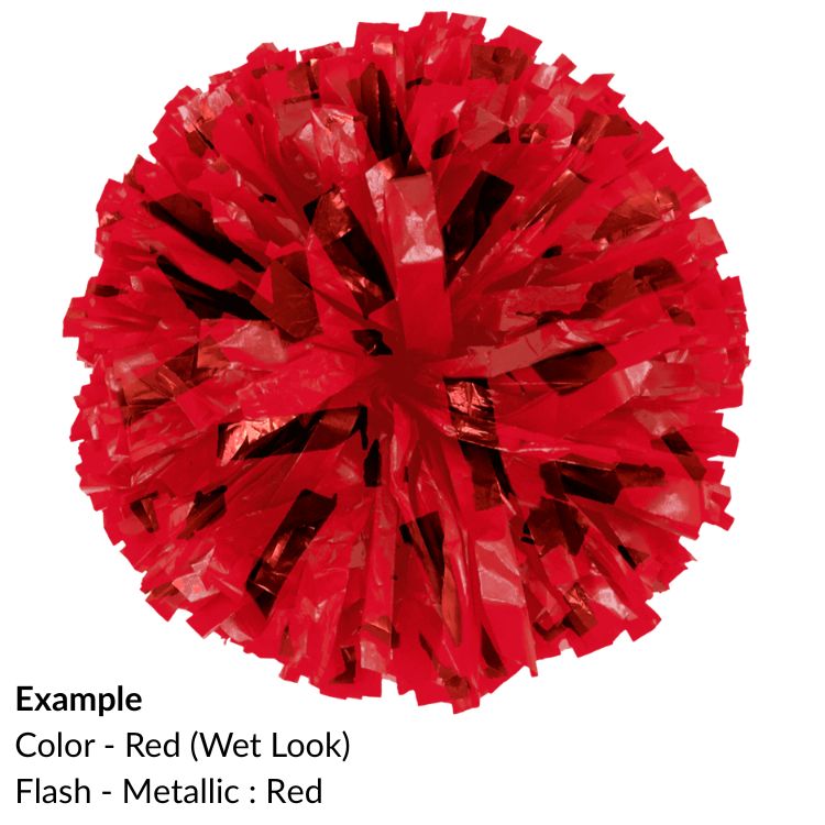 E-Z Order Wet Look Flash Show Poms