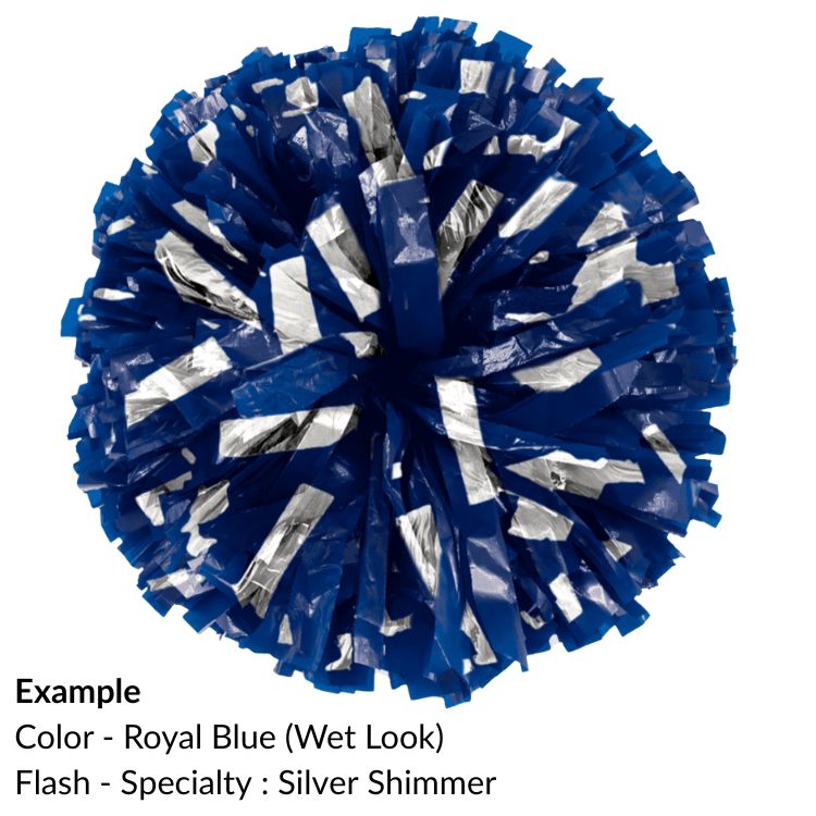 E-Z Order Wet Look Flash Show Poms