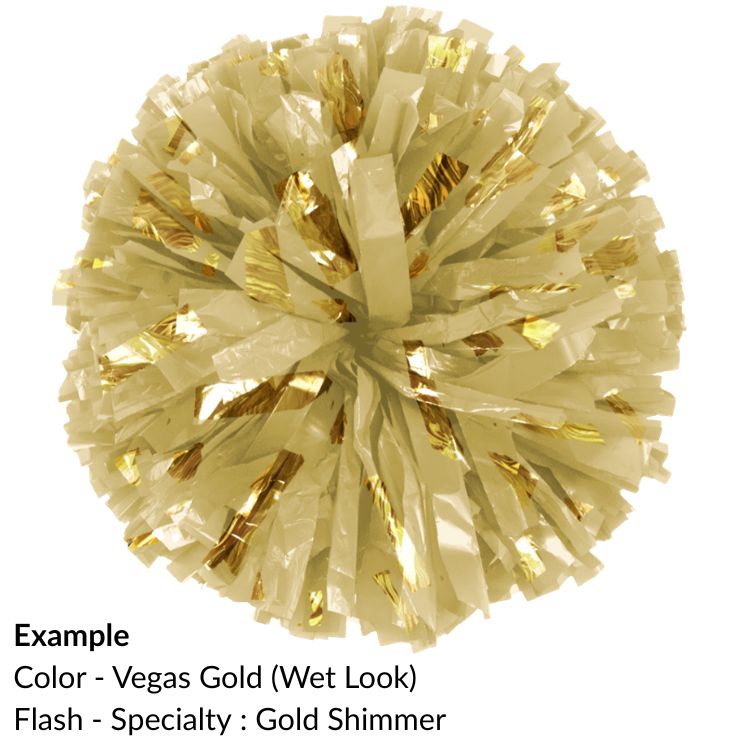 E-Z Order Wet Look Flash Show Poms