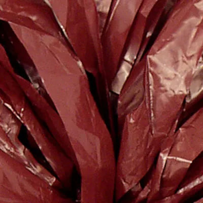 Maroon plastic streamers