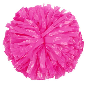 Neon Pink Plastic Stock Pom for Cheerleading and Dance Teams