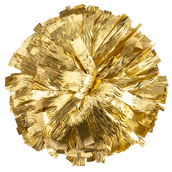 Gold Shimmer Wave Pom Pom for cheerleading and dance
